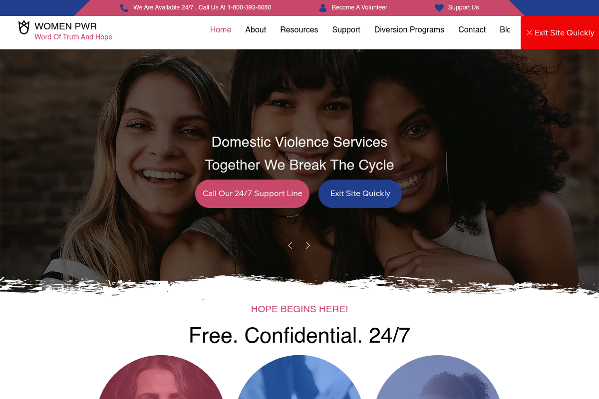 Word of Truth and Hope website preview